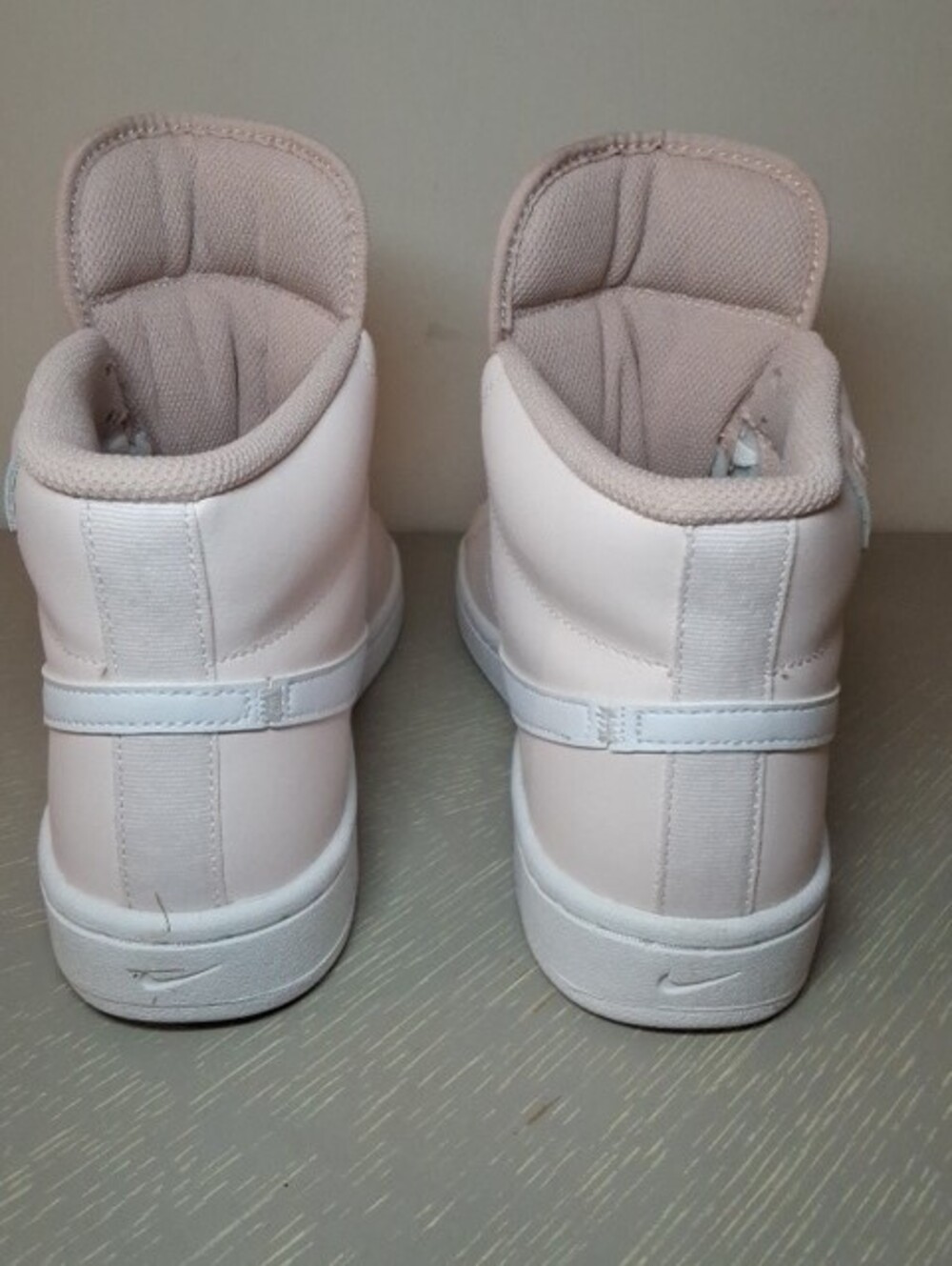 Nike Court Vision Mid Next Nature Light Pink White Sneakers Womens Size 9 - Picture 6 of 7